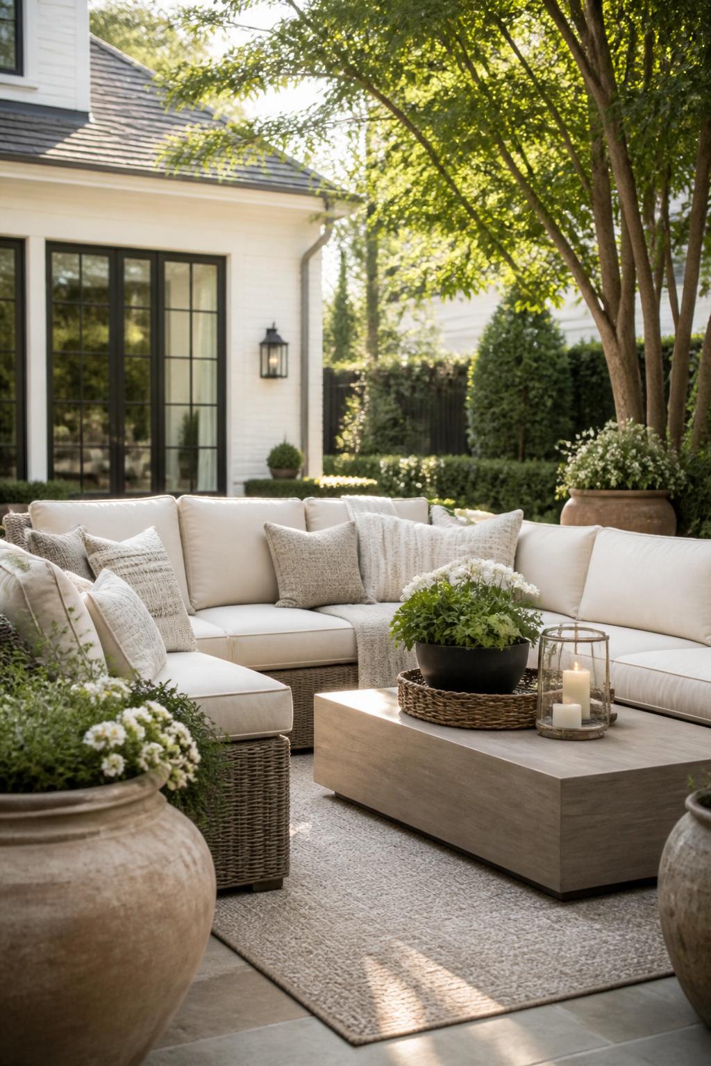 A Layered Outdoor Rug